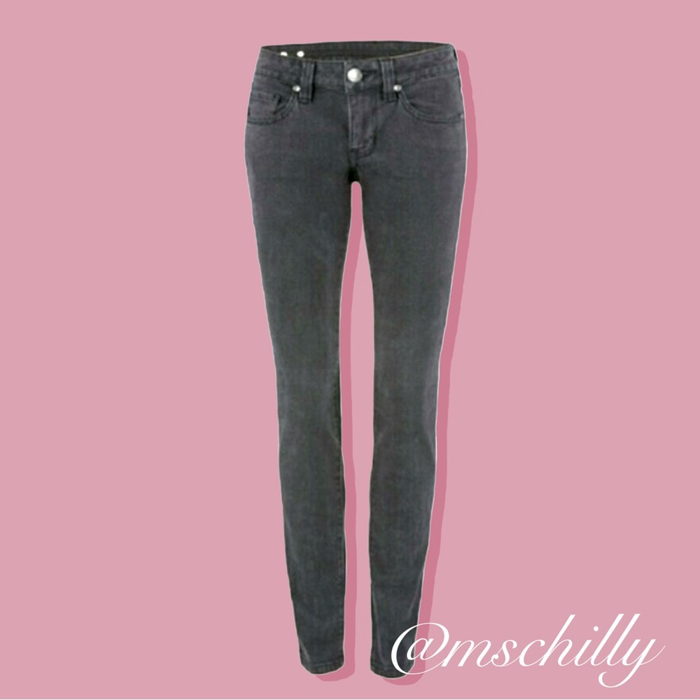 Cabi Stormy Gray Grey Wash Skinny Slim Stretch Jeans Denim Pants 921 Sz 10